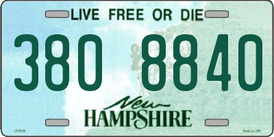 NH license plate 3808840
