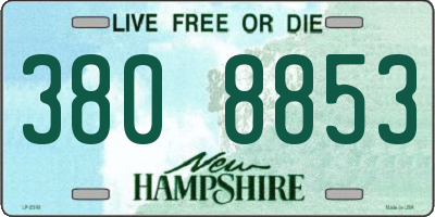 NH license plate 3808853