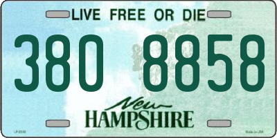 NH license plate 3808858