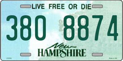 NH license plate 3808874