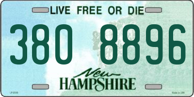 NH license plate 3808896
