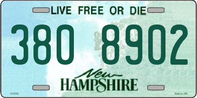 NH license plate 3808902