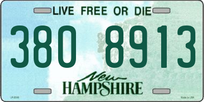NH license plate 3808913