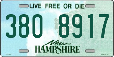 NH license plate 3808917
