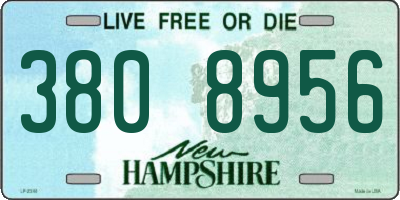 NH license plate 3808956