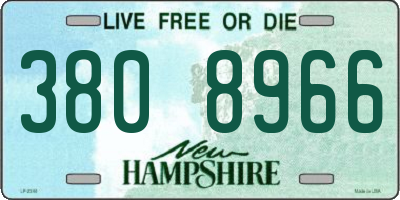 NH license plate 3808966