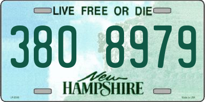NH license plate 3808979