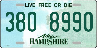 NH license plate 3808990
