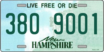 NH license plate 3809001