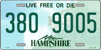 NH license plate 3809005