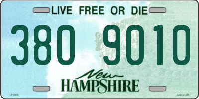 NH license plate 3809010