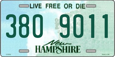 NH license plate 3809011