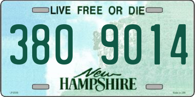 NH license plate 3809014