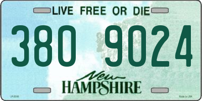 NH license plate 3809024