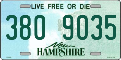 NH license plate 3809035