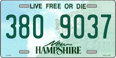 NH license plate 3809037