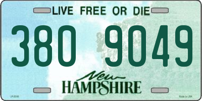 NH license plate 3809049