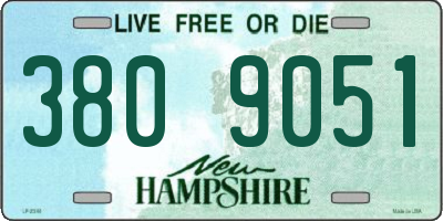 NH license plate 3809051