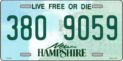 NH license plate 3809059