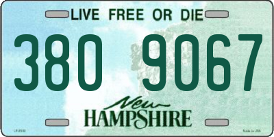 NH license plate 3809067