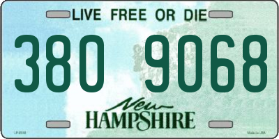 NH license plate 3809068