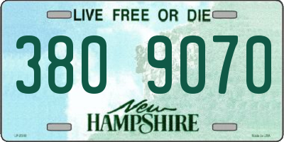 NH license plate 3809070
