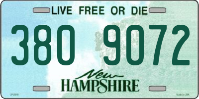 NH license plate 3809072