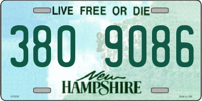 NH license plate 3809086