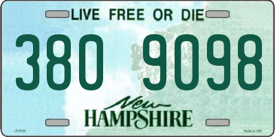 NH license plate 3809098