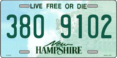 NH license plate 3809102