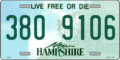 NH license plate 3809106