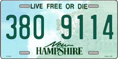 NH license plate 3809114