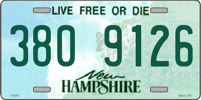 NH license plate 3809126