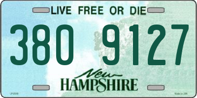 NH license plate 3809127