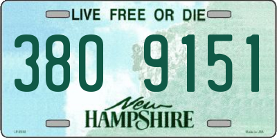 NH license plate 3809151