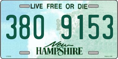 NH license plate 3809153