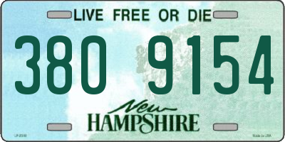 NH license plate 3809154