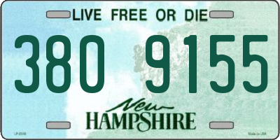 NH license plate 3809155