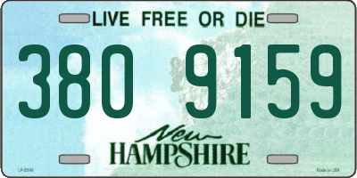 NH license plate 3809159