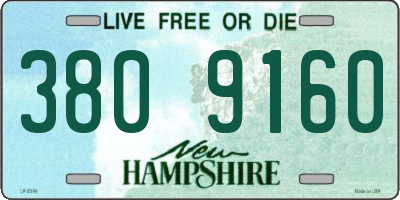 NH license plate 3809160