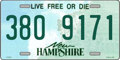 NH license plate 3809171