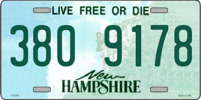 NH license plate 3809178