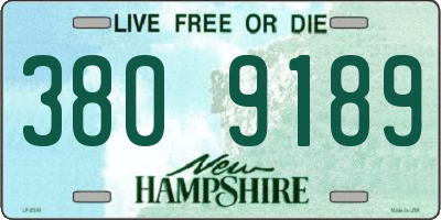 NH license plate 3809189