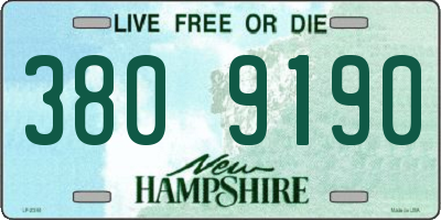 NH license plate 3809190