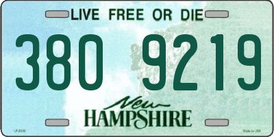 NH license plate 3809219