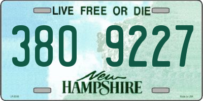 NH license plate 3809227