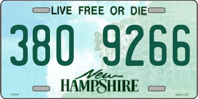 NH license plate 3809266