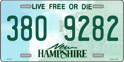 NH license plate 3809282