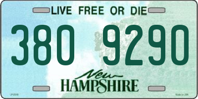 NH license plate 3809290