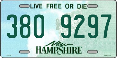 NH license plate 3809297